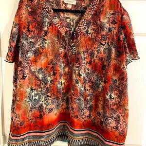 Dress Barn Blouse With Sequin Detail